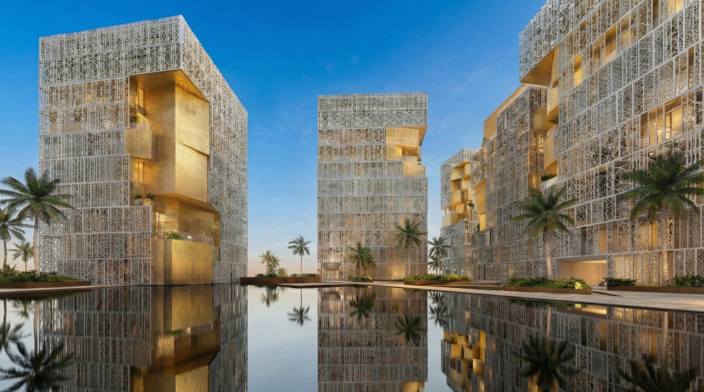 Luxury lobby at Richmond Residences